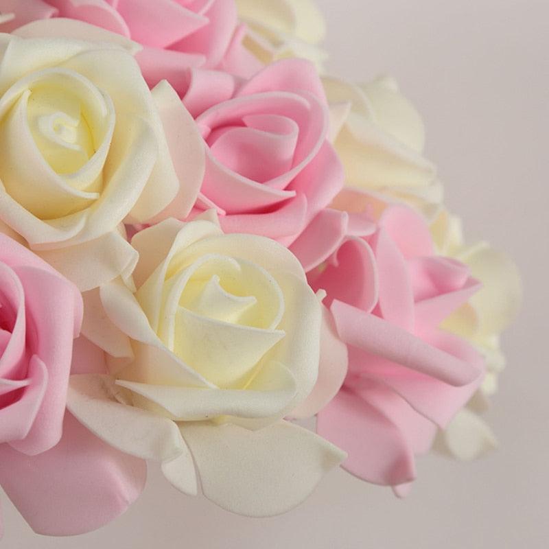 Romantic Rose Flower Desk Lamp for Wedding and Bedroom Decor