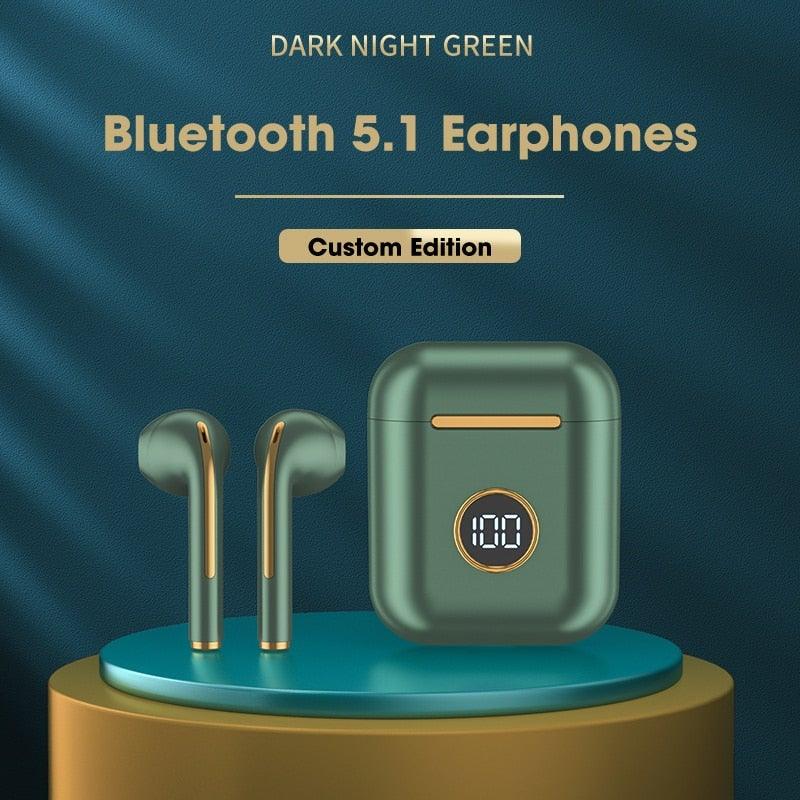 Modern White Wireless Bluetooth 5.0 HIFI Sports Earphones