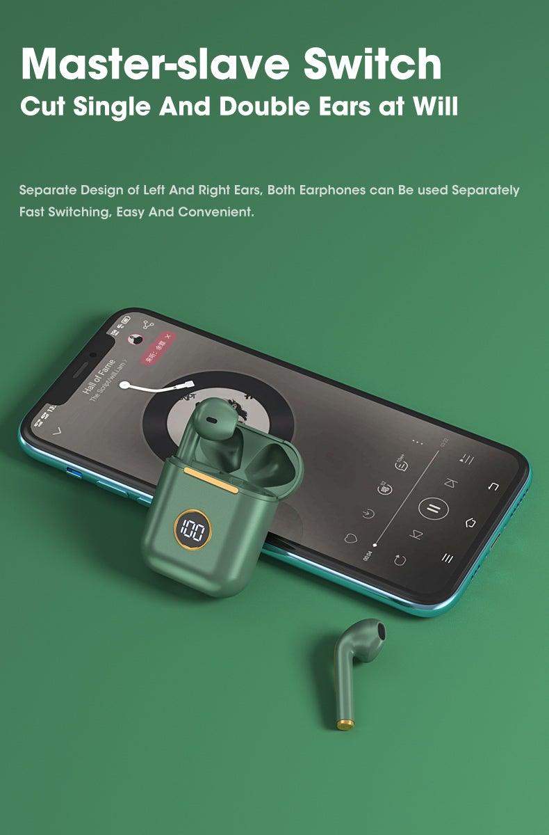 Modern White Wireless Bluetooth 5.0 HIFI Sports Earphones