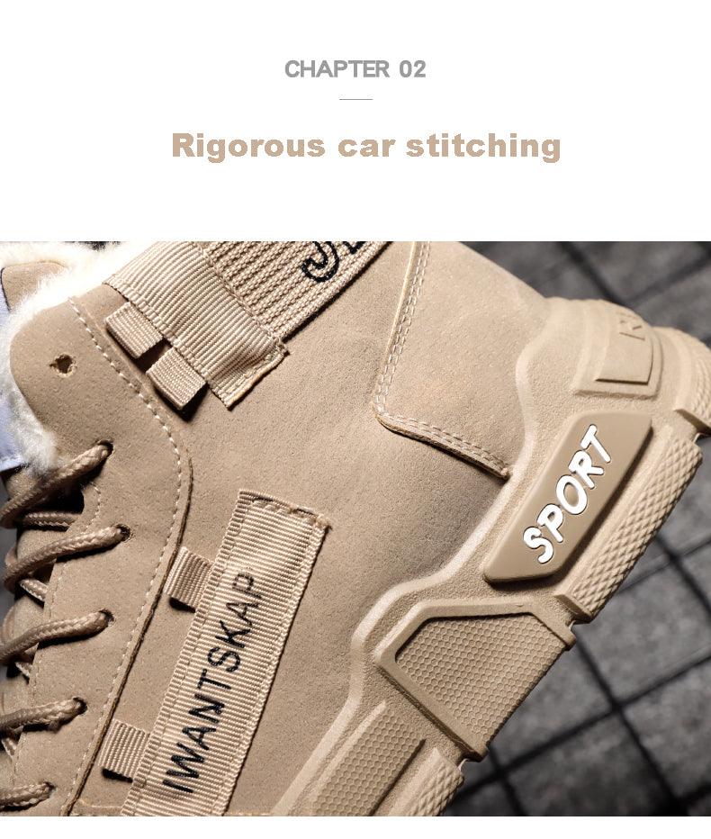 Mens Lightweight Water Resistant High-Top Winter Snow Sneakers