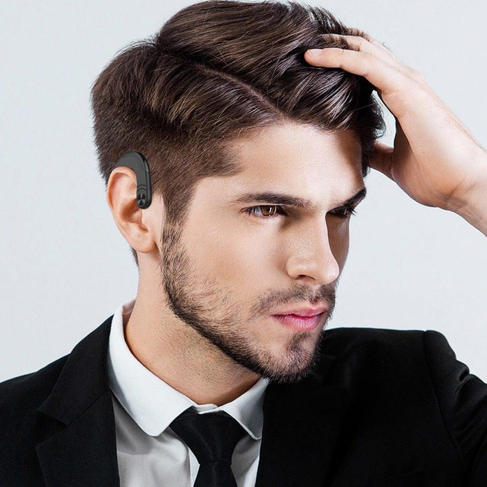 Wireless Bone Conduction Earphone with Noise-Canceling Microphone