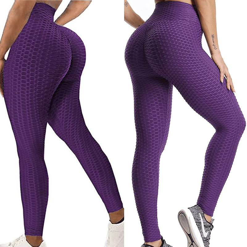 High Waist Seamless Yoga Leggings Push Up Tummy Control Workout Pants
