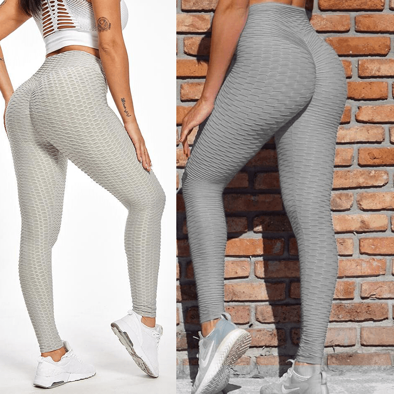 High Waist Seamless Yoga Leggings Push Up Tummy Control Workout Pants