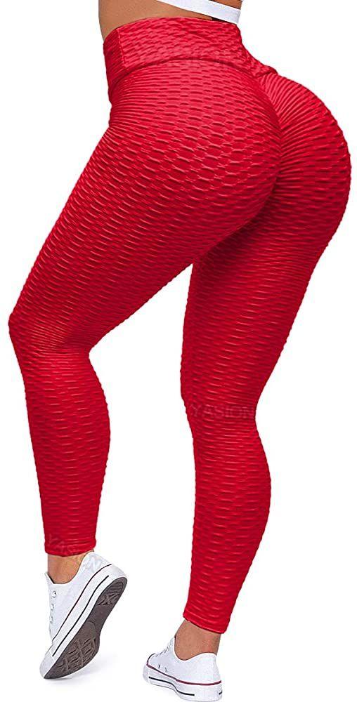 High Waist Seamless Yoga Leggings Push Up Tummy Control Workout Pants