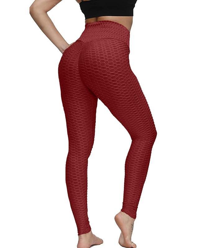 High Waist Seamless Yoga Leggings Push Up Tummy Control Workout Pants