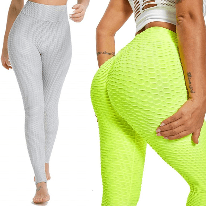 High Waist Seamless Yoga Leggings Push Up Tummy Control Workout Pants