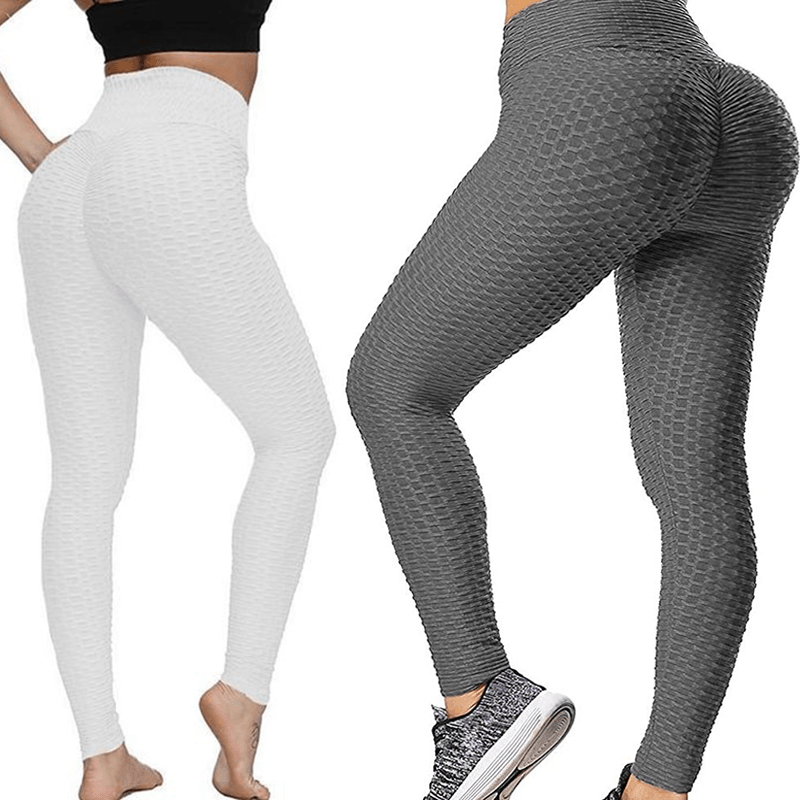 High Waist Seamless Yoga Leggings Push Up Tummy Control Workout Pants