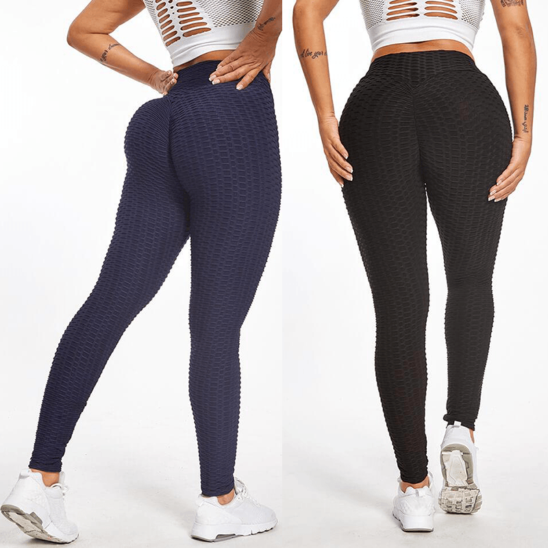 High Waist Seamless Yoga Leggings Push Up Tummy Control Workout Pants