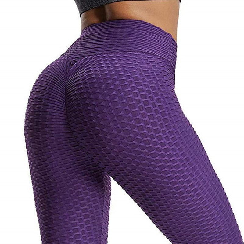 High Waist Seamless Yoga Leggings Push Up Tummy Control Workout Pants