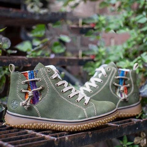 Womens Warm Plush Ankle Boots Retro Casual Winter Snow Sneakers