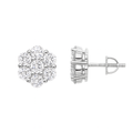 Moissanite Stud Earrings – VVS D Color 925 Sterling Silver Jewelry 6-10mm