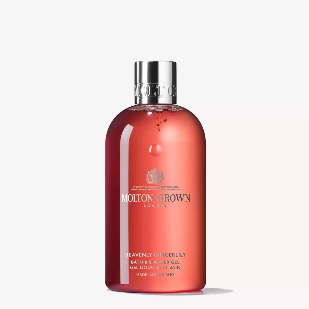 10fl oz bottle of Molton Brown Heavenly Gingerlily Bath & Shower Gel