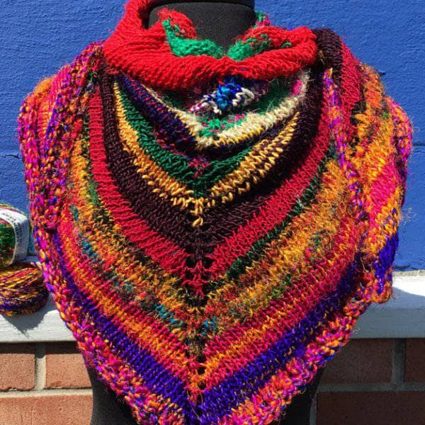 Moment of Zen Shawl Knitting Kit - Easy DIY Craft Project