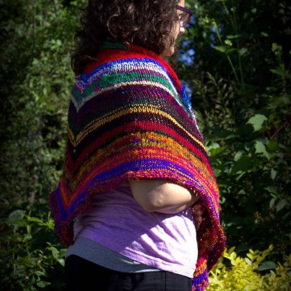 Moment of Zen Shawl Knit Pattern for Spice Market Yarn