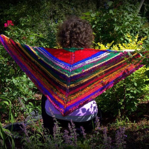 Moment of Zen Shawl Knit Pattern for Spice Market Yarn