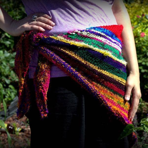 Moment of Zen Shawl Knit Pattern for Spice Market Yarn