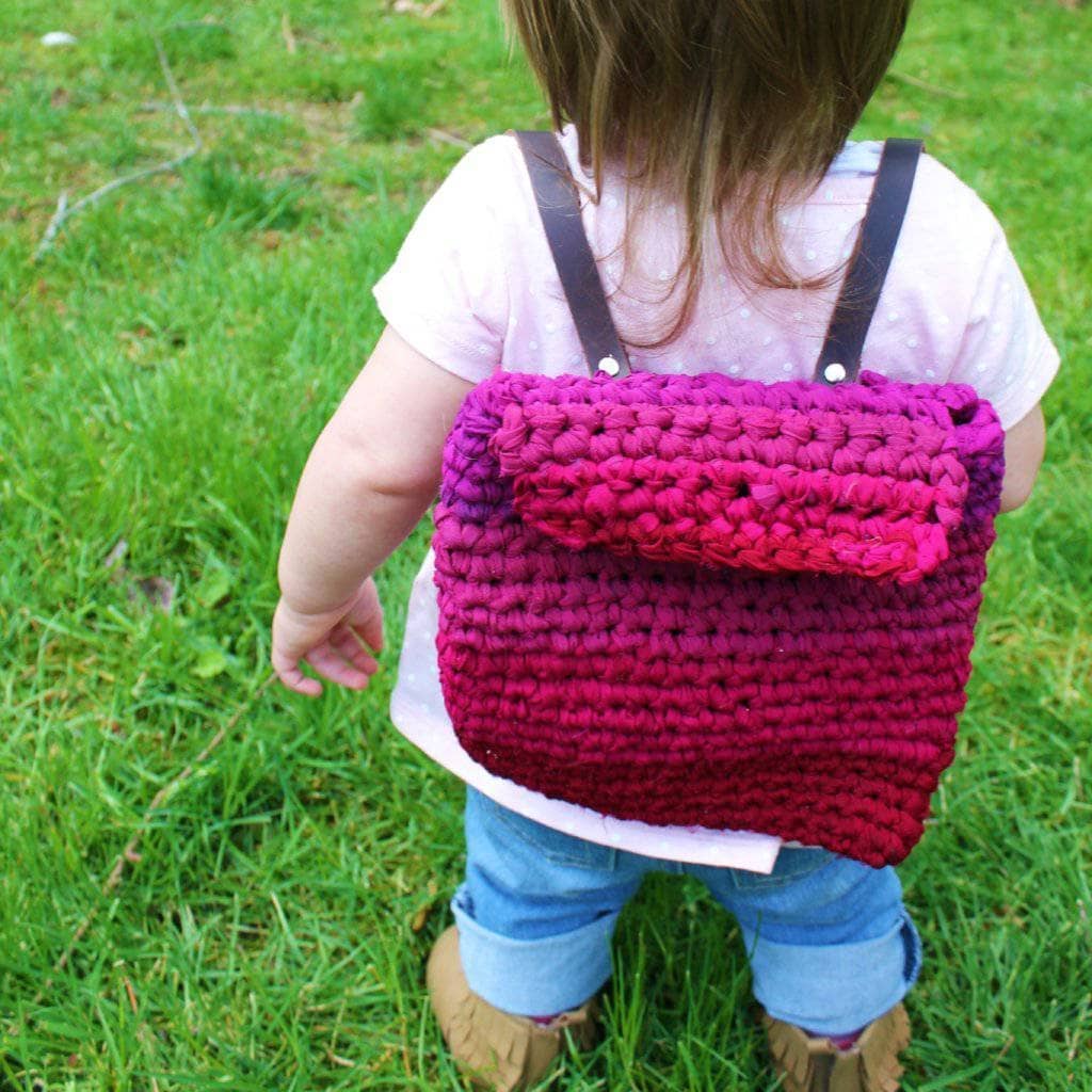 Mommy + Me Crochet Tote and Backpack Pattern Set - Bohemian Style