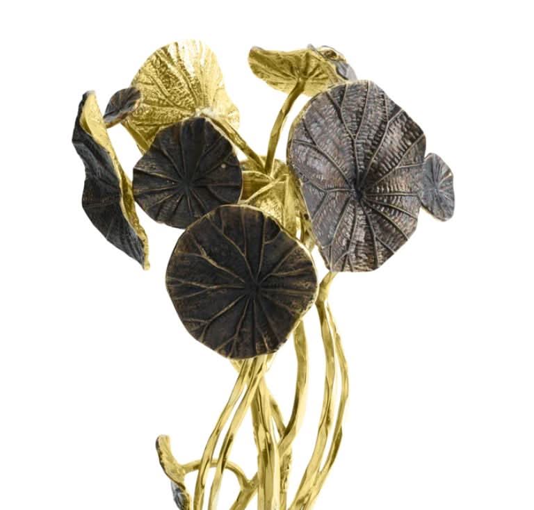 Monet's Garden Golden Sunset Candleholders - Nature Inspired Decor