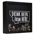 Montana Drink Beer From Here Beer Cap Shadow Box