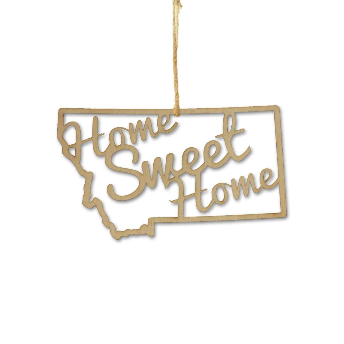 Montana Home Sweet Home Ornaments