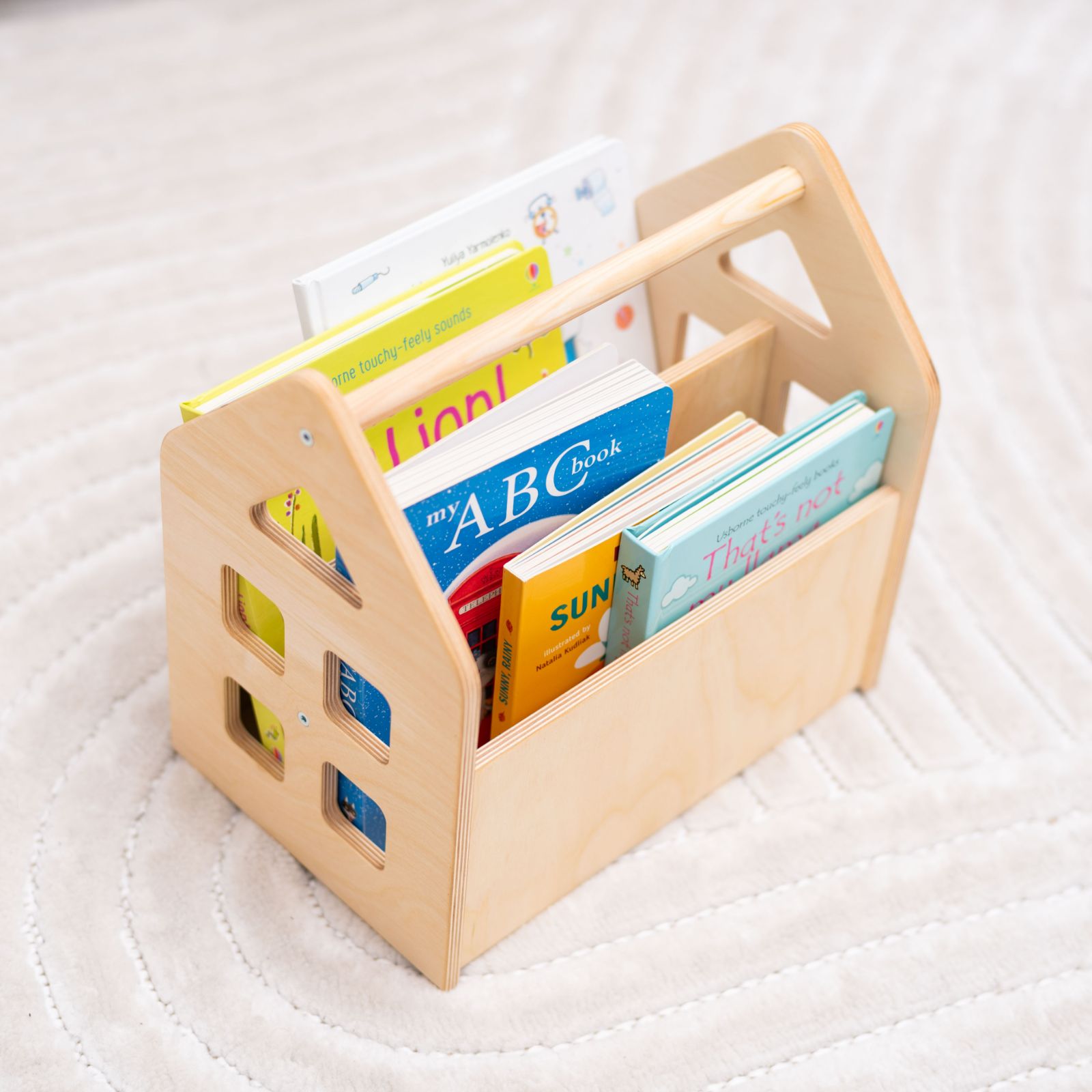 Dark Walnut Montessori Bookshelf for Toddler Nursery Organization