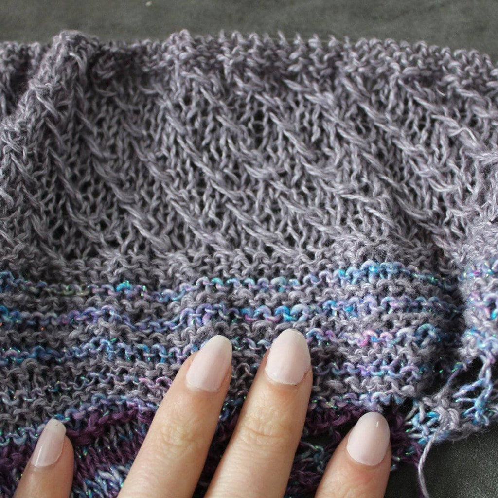 Moonbeam Crescent Shawl Knitting Pattern - Bohemian Style Knit