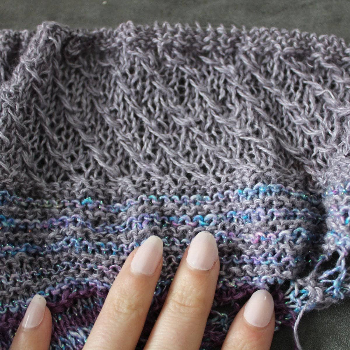 Moonbeam Crescent Shawl Knitting Pattern - Bohemian Style Knit