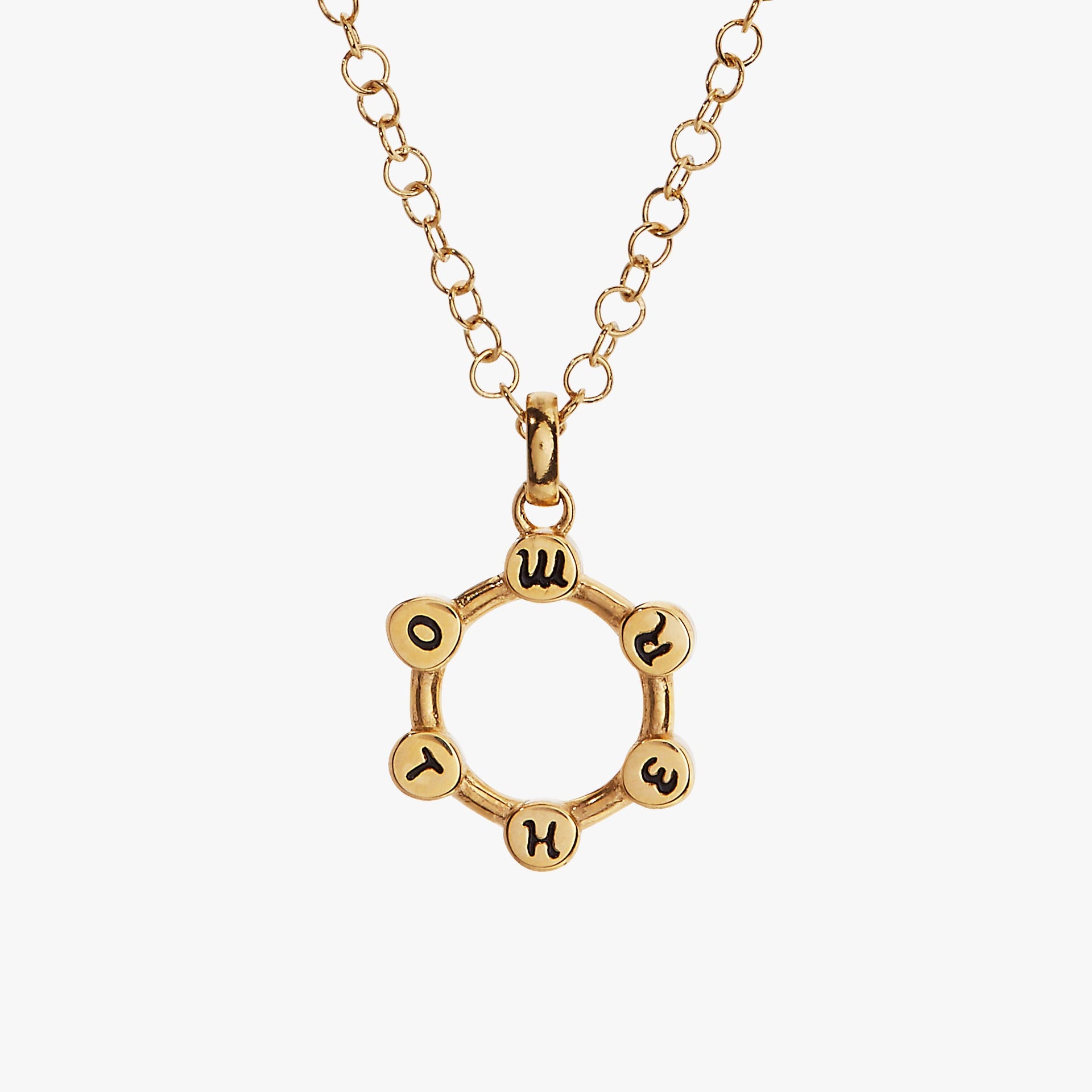 Mother Acrostic Hidden Message Crystal Necklace