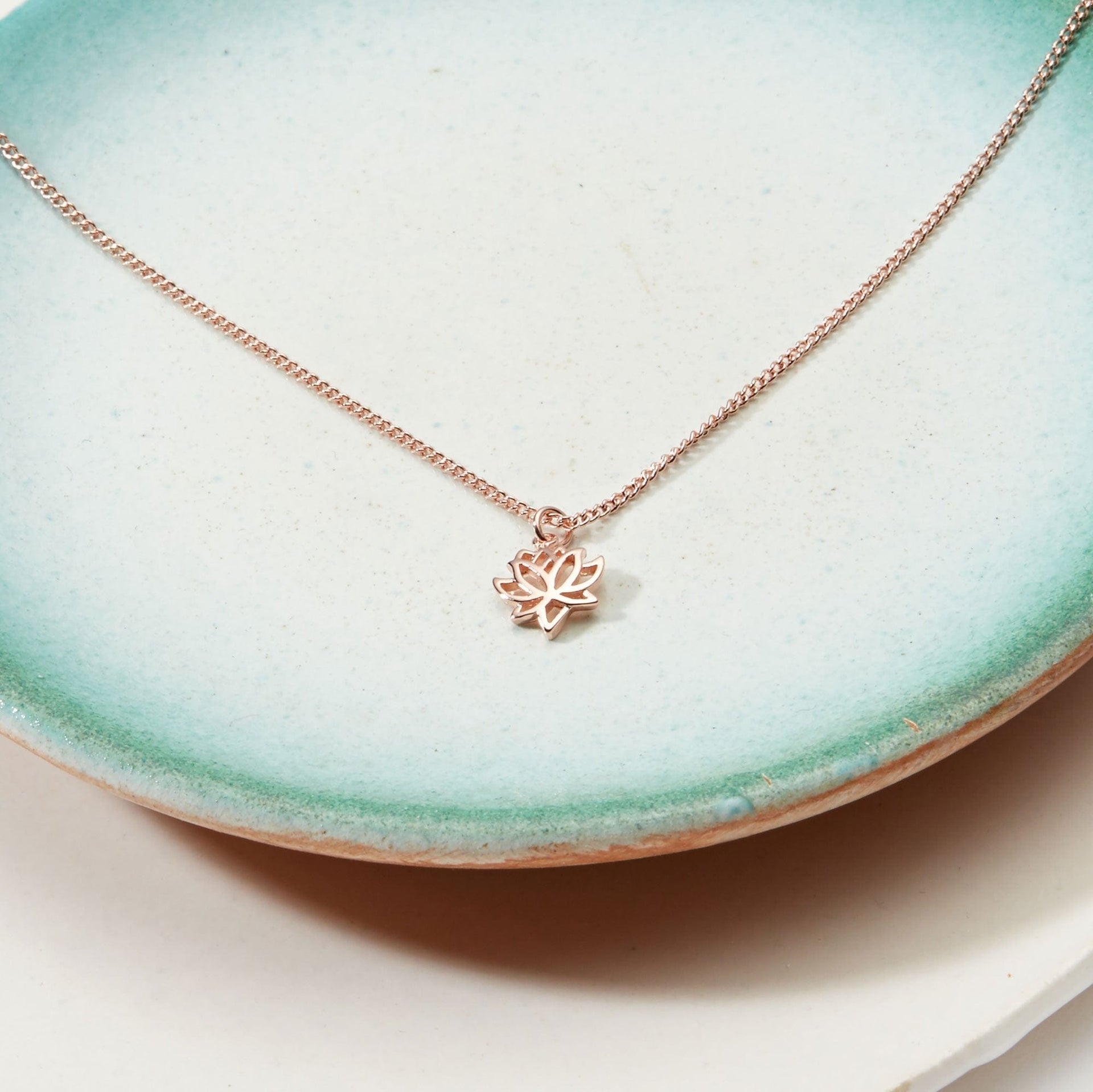 Mother and Son Lotus Necklace