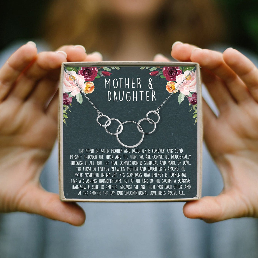 Mother & Daughter Five Circles Necklace