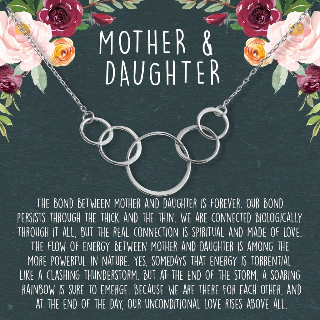 Mother & Daughter Five Circles Necklace