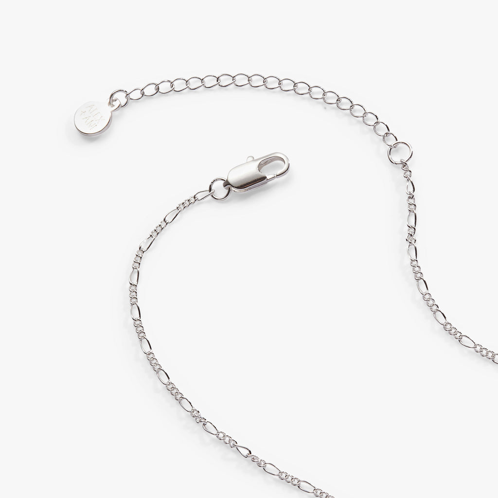 Mother Locket Necklace with Pavé Crystal Crescent Moon Pendant