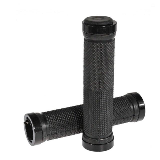 Anti-Skid Rubber Bike Handlebar Grips with Double Lock-On