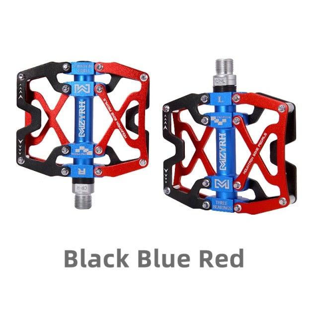 3-Bearing CNC Aluminum Flat Bike Pedals for Mountain Cycling