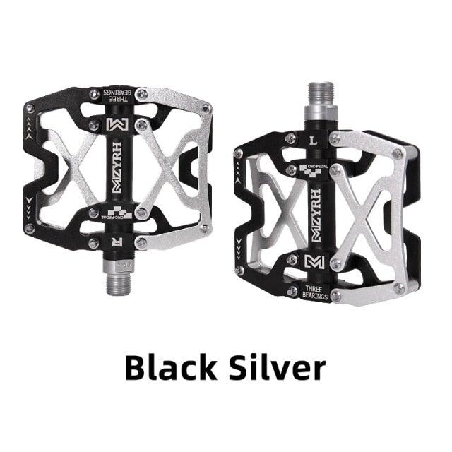 3-Bearing CNC Aluminum Flat Bike Pedals for Mountain Cycling