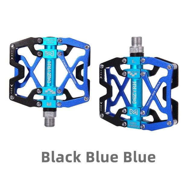 3-Bearing CNC Aluminum Flat Bike Pedals for Mountain Cycling
