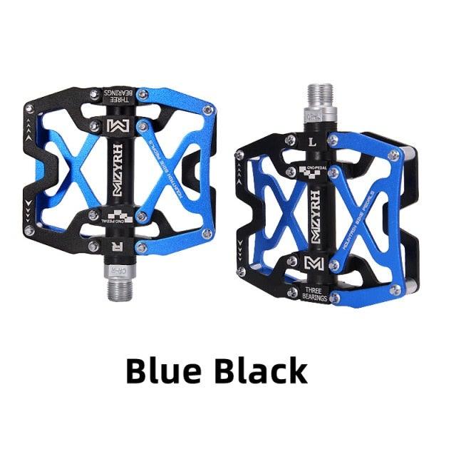 3-Bearing CNC Aluminum Flat Bike Pedals for Mountain Cycling