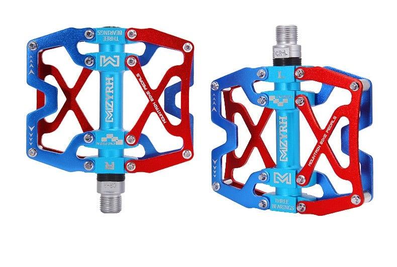 3-Bearing CNC Aluminum Flat Bike Pedals for Mountain Cycling