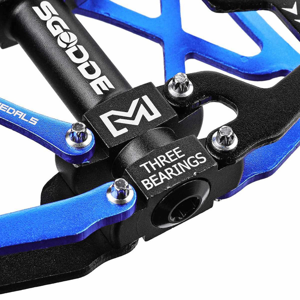 Ultralight Aluminum Mountain Bike Pedals, Wide Platform Flat Design
