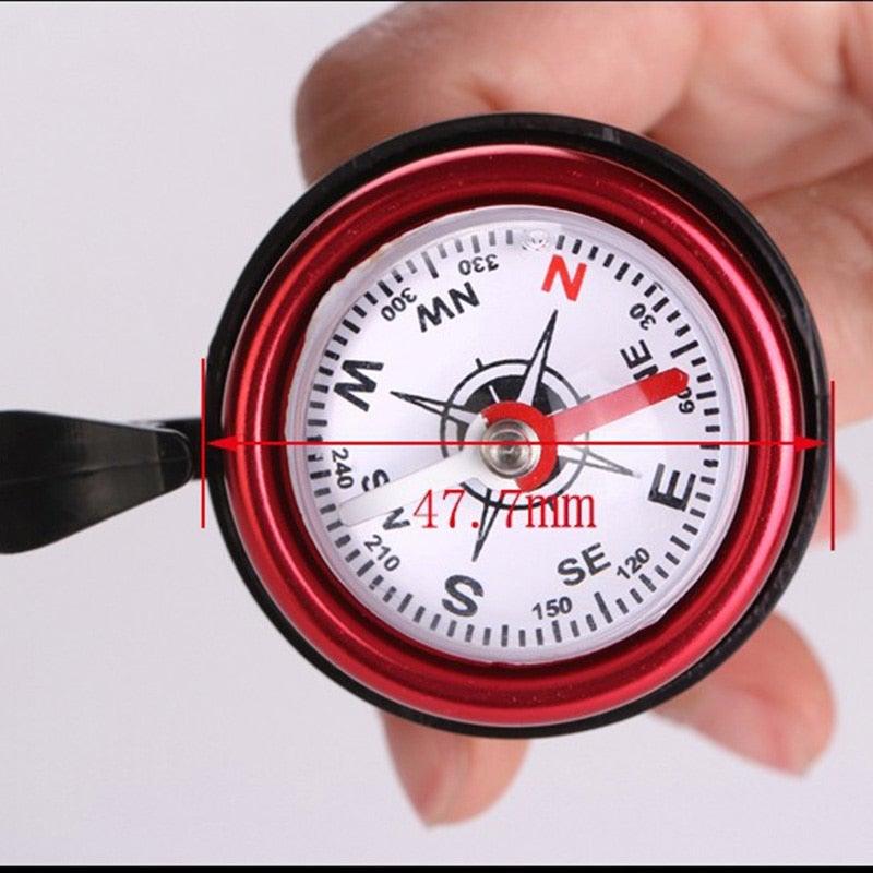 Navigator Aluminum Compass Bike Bell - Crisp Clear Cycling Ring