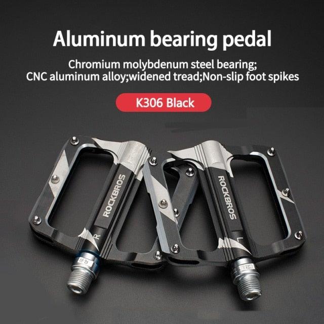 Ultralight Aluminum Alloy 4-Bearing Mountain Bike Flat Pedals