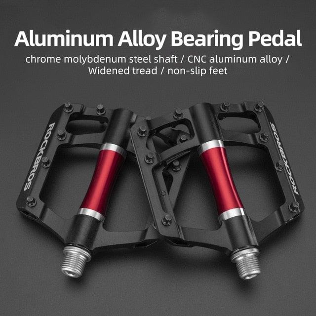 Ultralight Aluminum Alloy 4-Bearing Mountain Bike Flat Pedals