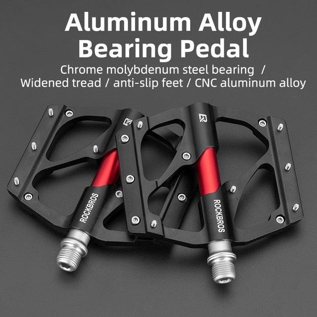 Ultralight Aluminum Alloy 4-Bearing Mountain Bike Flat Pedals