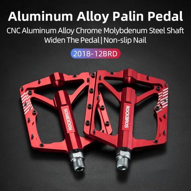 Ultralight Aluminum Alloy 4-Bearing Mountain Bike Flat Pedals