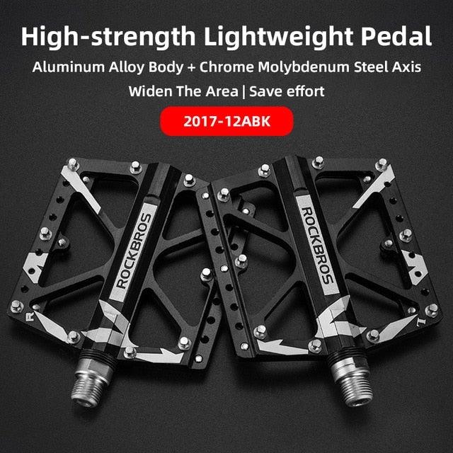 Ultralight Aluminum Alloy 4-Bearing Mountain Bike Flat Pedals