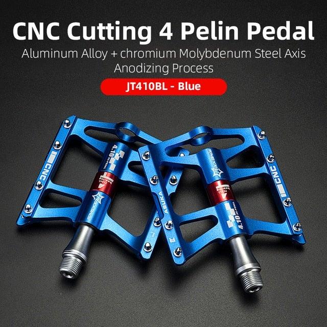 Ultralight Aluminum Alloy 4-Bearing Mountain Bike Flat Pedals