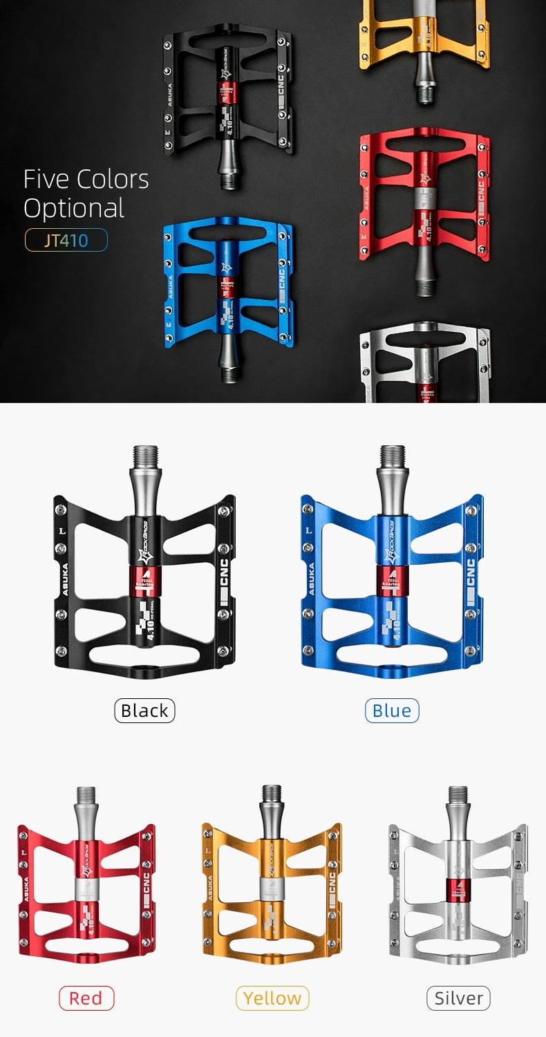 Ultralight Aluminum Alloy 4-Bearing Mountain Bike Flat Pedals