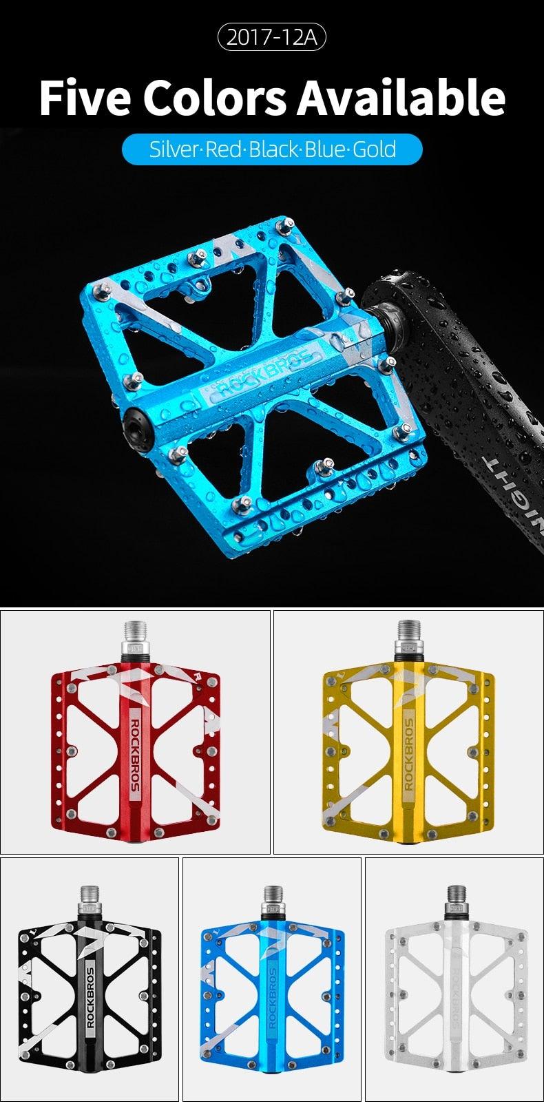 Ultralight Aluminum Alloy 4-Bearing Mountain Bike Flat Pedals