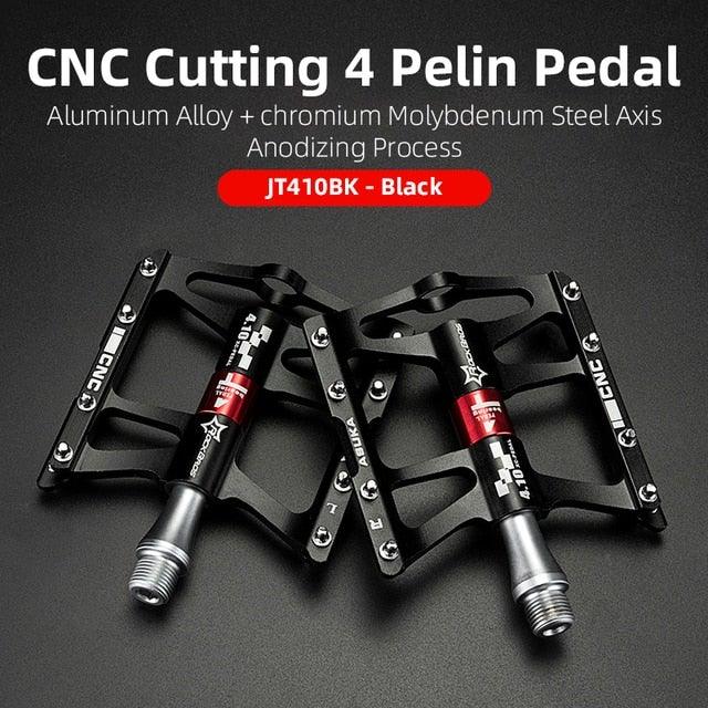 Ultralight Aluminum Alloy 4-Bearing Mountain Bike Flat Pedals