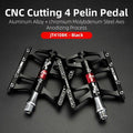 Ultralight Aluminum Alloy 4-Bearing Mountain Bike Flat Pedals